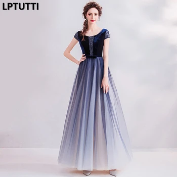 

LPTUTTI Beading Crystal New For Women Elegant Date Ceremony Party Prom Gown Formal Gala Events Luxury Long Evening Dresses