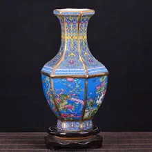 Античная королевская ваза из китайского фарфора, декоративная ваза для цветов для украшения свадьбы, горшок, фарфоровая ваза Цзиндэчжэнь, рождественский подарок