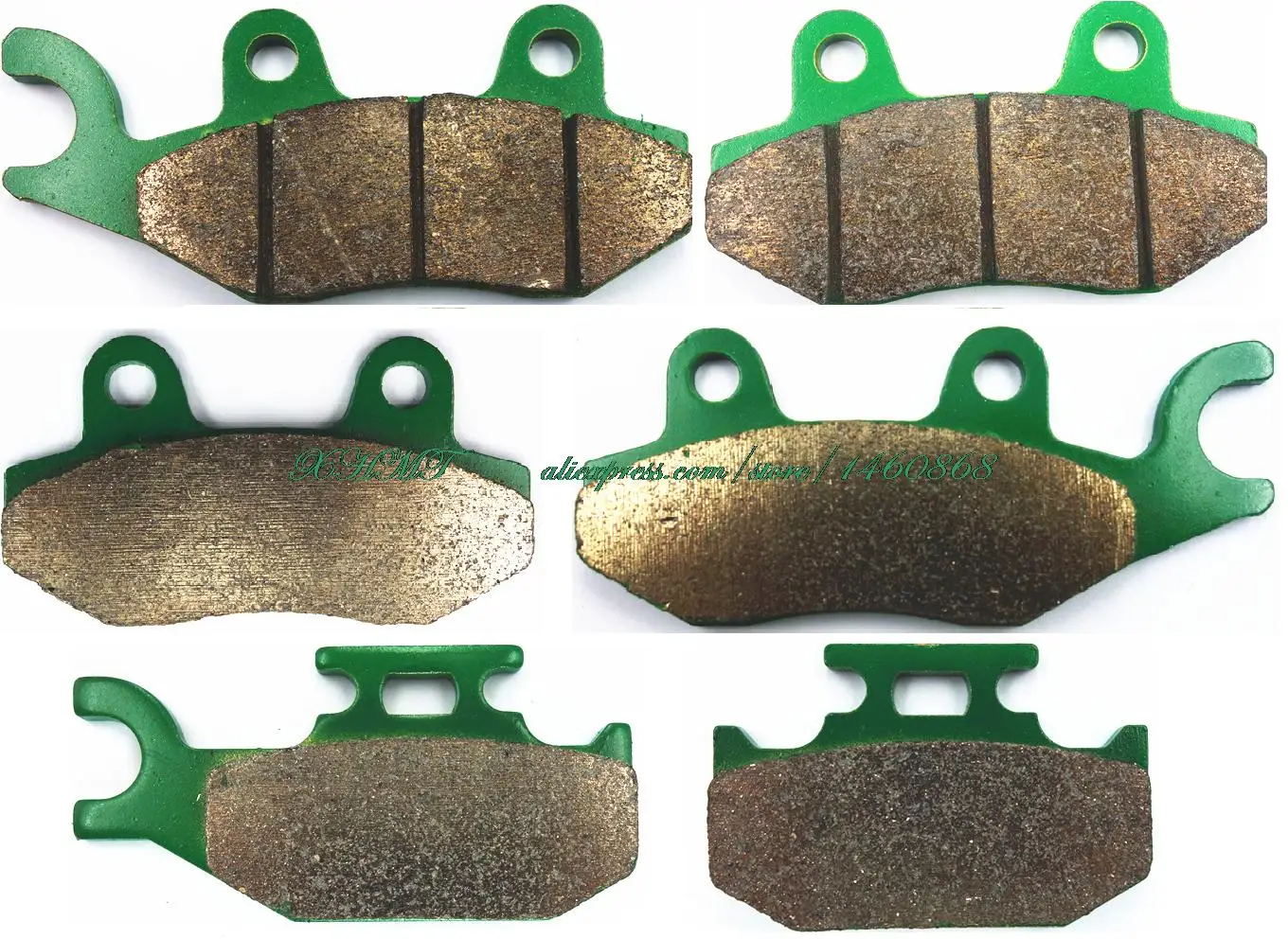 Тормозные колодки для Yamaha ATV Yxr450 Yxr660 Yxr 450 660 носорог Sidebyside 2004 2005 2006 2007 2008 2009/Yfz450 Yfz 450 2006 и выше - Цвет: Sintered Set
