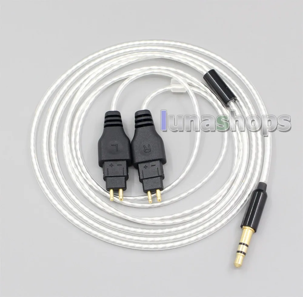 LN006192 3,5 мм 2,5 мм сбалансированный чистый посеребренный кабель для наушников для Sennheiser HD580 HD600 HD650 HDxxx HD660S