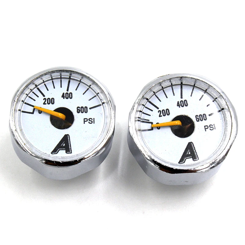 QUPB 1 дюйм PCP Пейнтбол микро мини манометр 600psi для регулятора тест 1/8NPT GES001|pcp