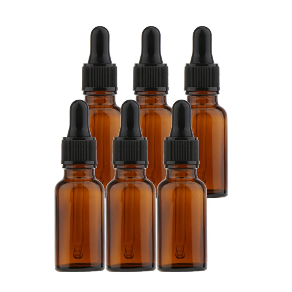 12x Empty Glass Eye Dropper Essential Oil Perfume Pipette Bottles 30ml 20ml Secure & Convenient Packaging