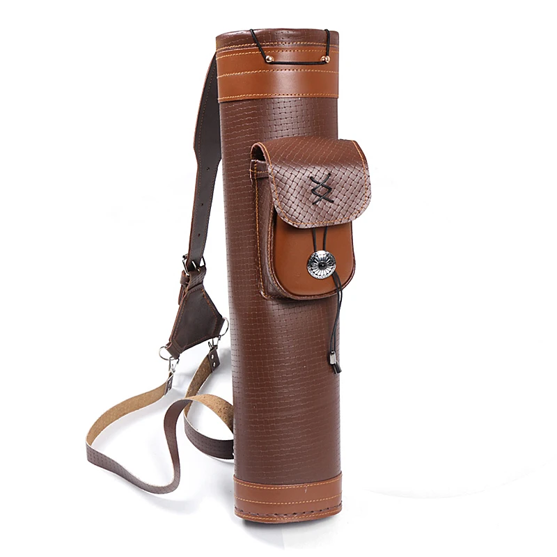 

24pcs Arrows Bag Hunting Bag Back Arrow bow Quiver Leather Hunting Pouch Genuine Leather JKY01