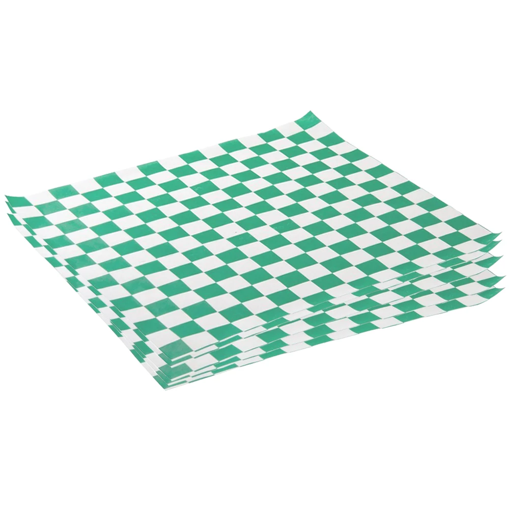 250–500PCS Checkered Food Wax Paper Sheets 12x12 Inch Grease Resistant Deli Wrap and Ba... - SKU FWPS1606 - UGI Packaging