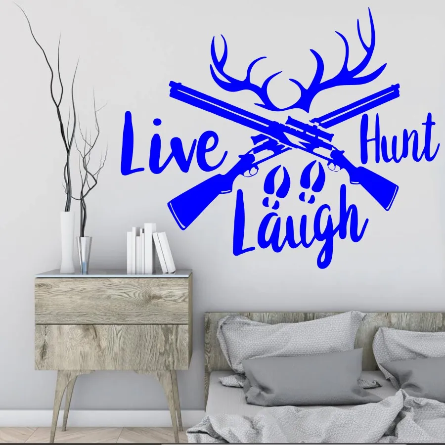 Deer hunting guns stylish wallpaper mural wall stickers Vinyl Art