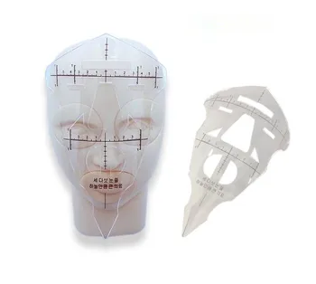 

10Pcs/lot Permanent Makeup Face Ruler Plastic Tattoo Shaping Stencil Brow Ruler Cosmetic Shaping Tool for Eyebrow Lip