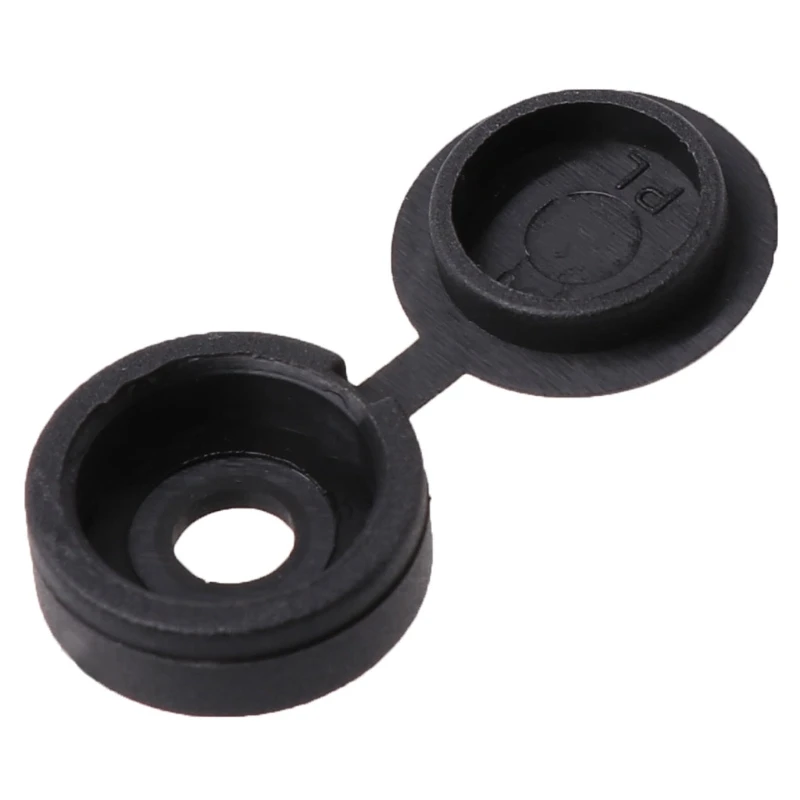 50Pcs Hinged Plastic Screw Cover Fold Caps Button For Furniture Decorative Cover Pan head countersunk screws for car accessories