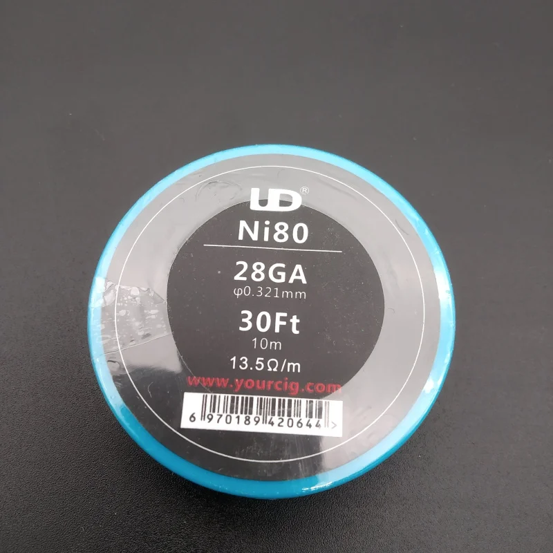 Youde UD проволока 30ft 24ga 26ga 28ga 30ga атомайзер DIY нагревательная катушка Ni80 KA1 SS316 для