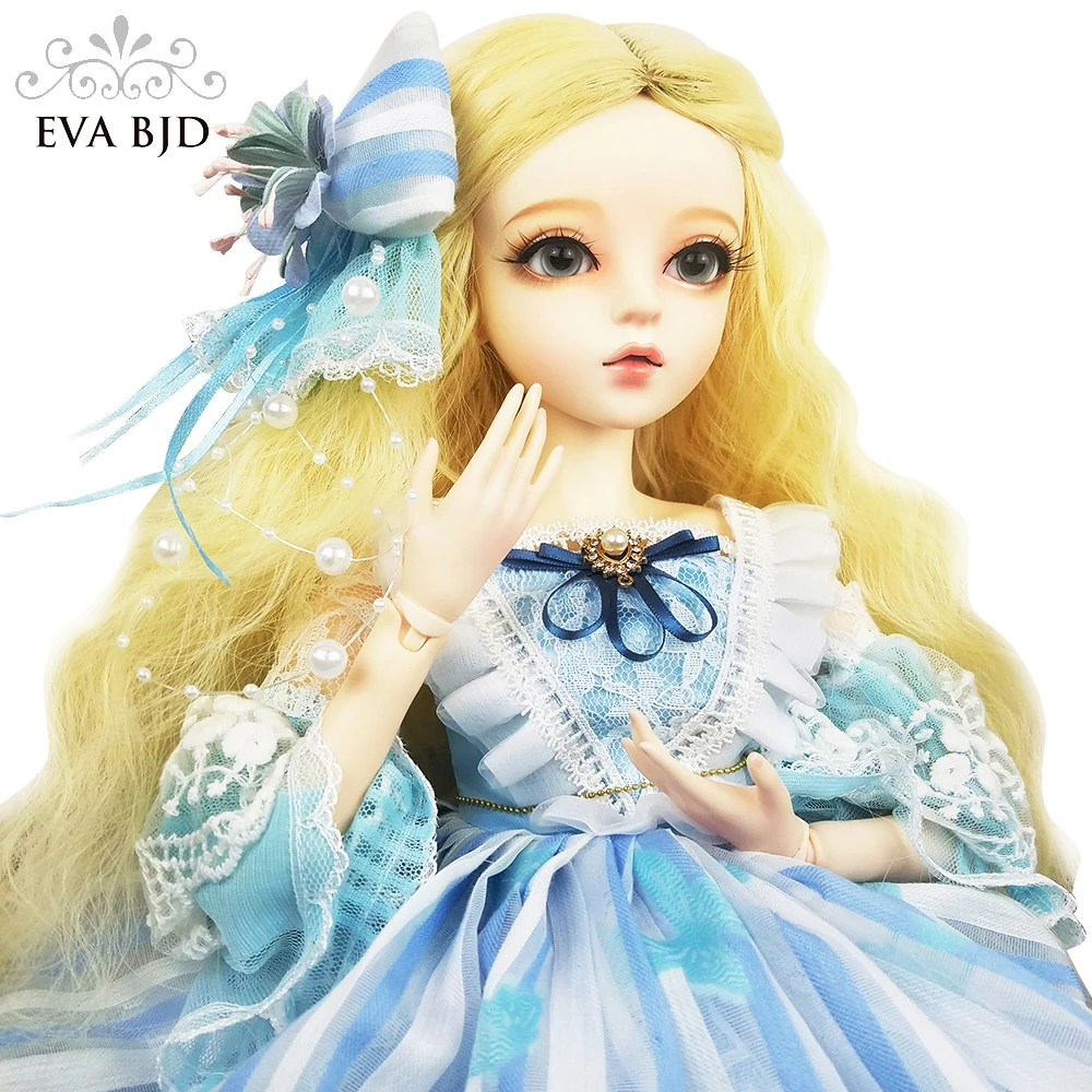 

24" Cinderella BJD Full Set + Handmade Makeup + 1/3 SD BJD Doll jointed doll 60cm Fairy Toy Doll Gift for Girl Children