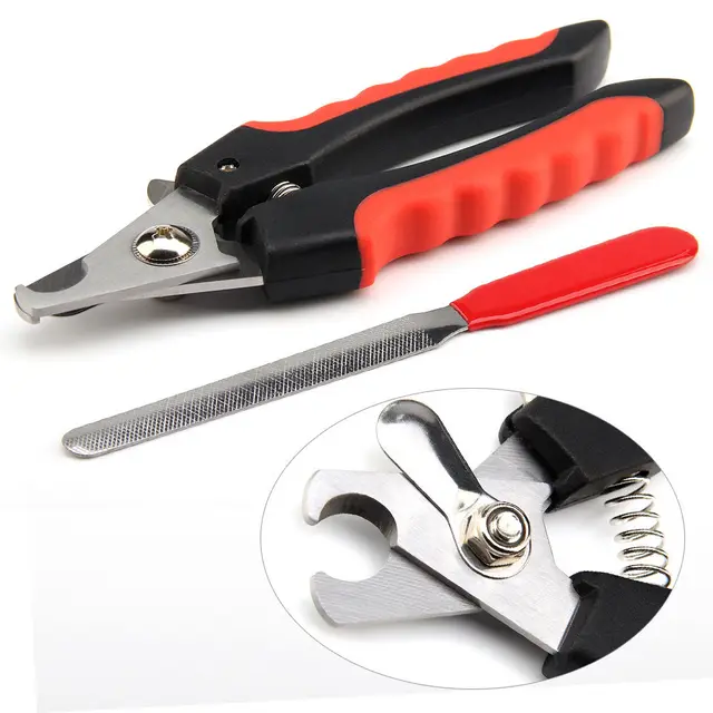 Professional Pet Dog Nail Clipper Cutter Stainless Steel Grooming Trimmer Scissors Clippers for Animals Cats with Lock 2 Sizes 3