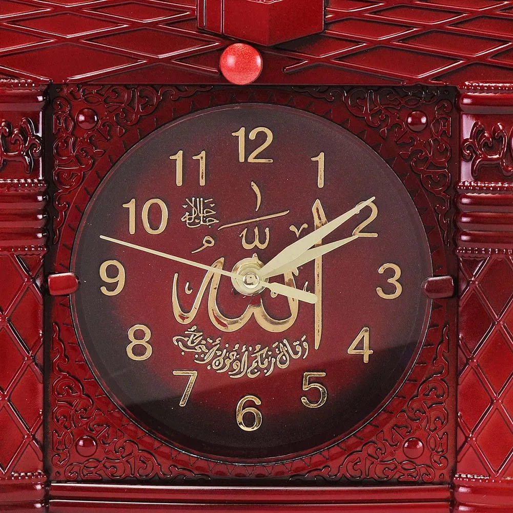 Vintage Islamic Mosque Azan Wall Clock Muslim building Prayer Pendulum Clock Home Room