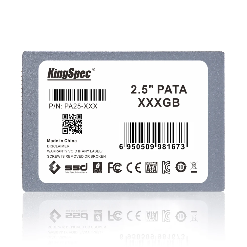 PA25-128 Kingspec 2.5 &quotIDE 120 ГБ 128 PATA SSD твердотельный диск 44 pin для IBM T41 T43/Dell D610 Бесплатная