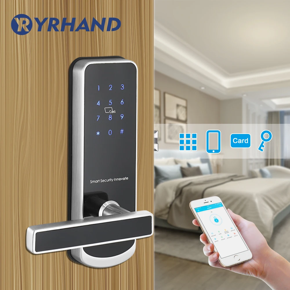 

Electric Lock for Door WIFI APP Smart Touch Screen Lock,Digital Code Keypad Deadbolt For Airbnb Hotel Apartment