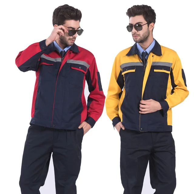 Workwear Set with Reflective Stripes