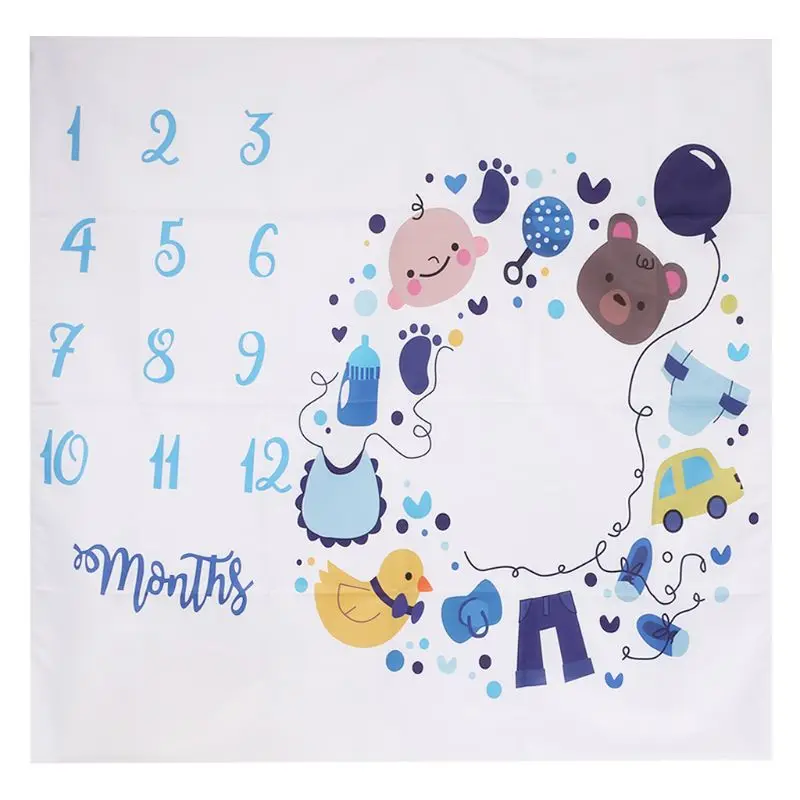 

Baby Photo Background Photography Newborn Floral Blanket Cartoon Month DIY Cute Kids Children Soft Fashion Cloth Hanging
