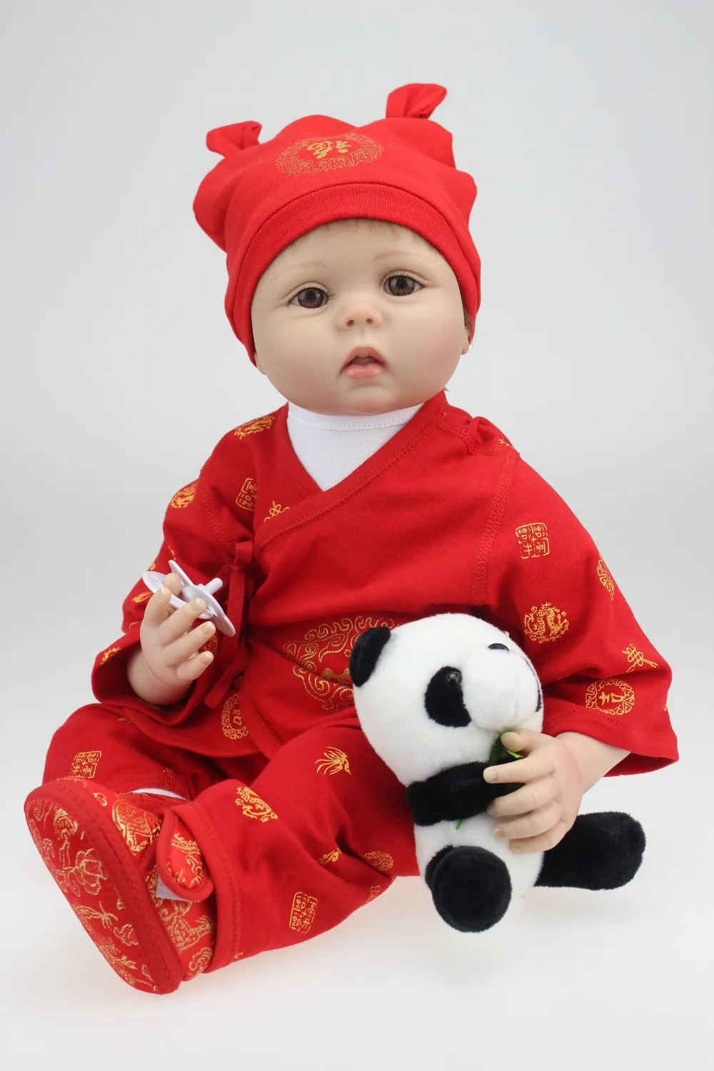 

NPKCOLLECTION 22inches Silicone Reborn Baby Doll kids Playmate Gift For Girls Baby Alive Soft Toys For Bouquets Doll Bebe Reborn