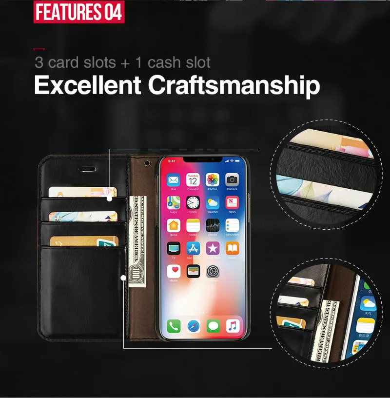 For iPhone X Case Luxury Fundas For iPhone XS X Copy PU Leather Cases For Apple 8 8plus 7 7plus 5.5 inch Coque Skin DropShipping (20)