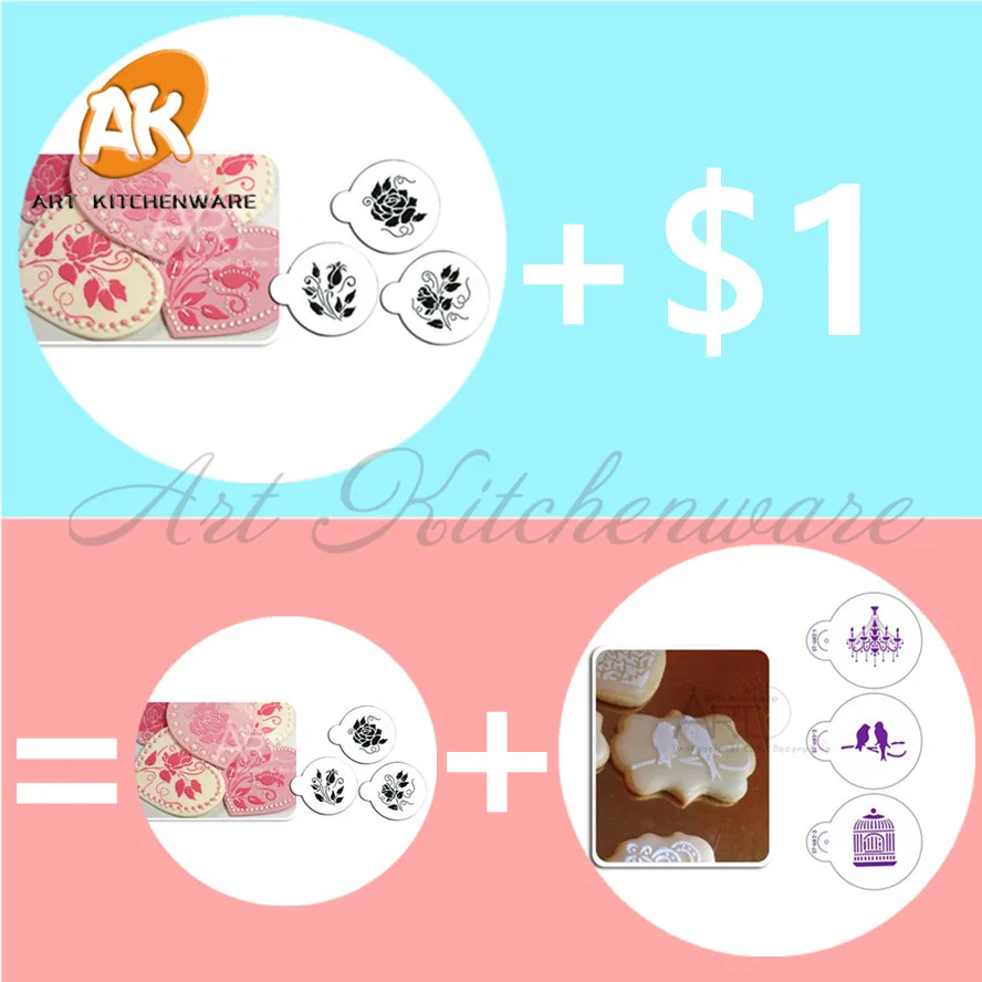 

Roses are Red Cookie Stencil,Floral Cake Stencil,Rose Fondant Stencil Tool,Tool kit Cake Decorating,Stencil Decorations for Cake