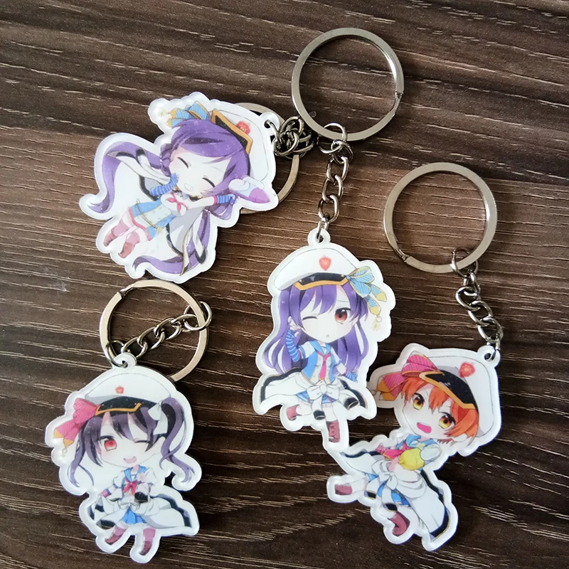 9 шт./компл. Kawaii аниме брелок Love Live! Костюм моряков Kotori Umi Maki сумка Подвеска Llavero