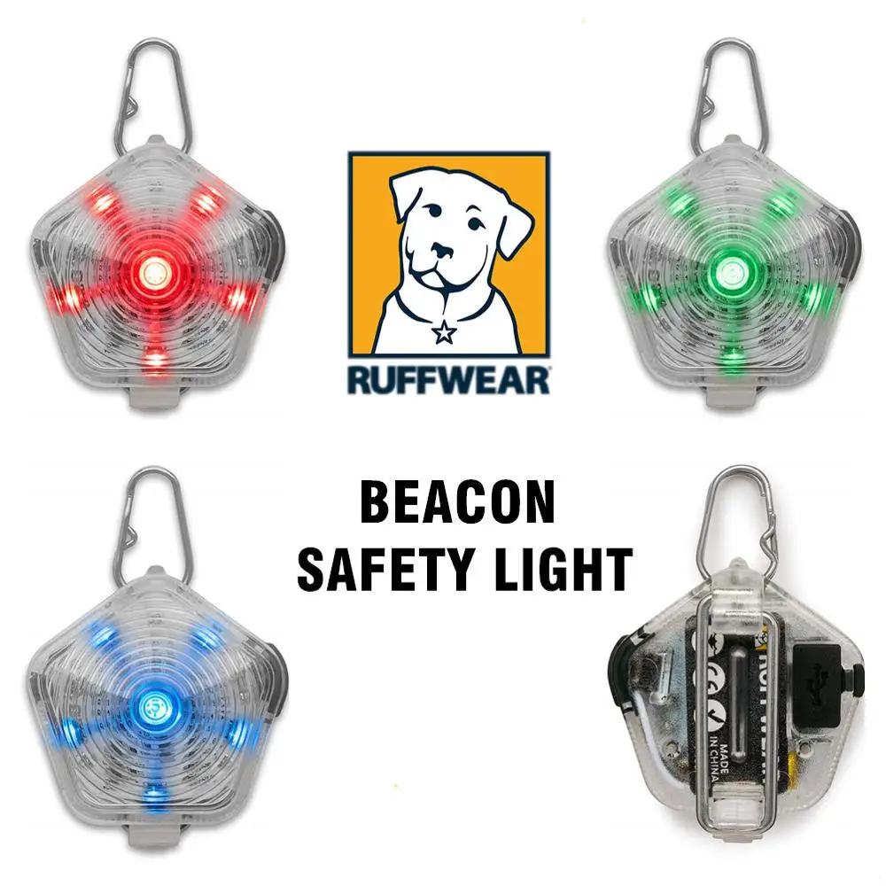 

RUFFWEAR - Beacon Safety Light for Dogs, Clear Lake