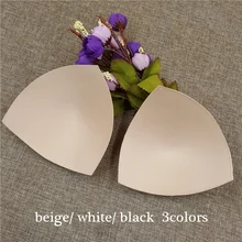 50 пар/лот для женщин, высокое качество, треугольная губка, подкладка для бюстгальтера, съемная вставка для груди, усилитель бикини, интимные аксессуары