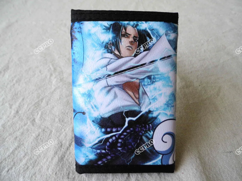 Аниме Наруто Полиэстер бумажник с принтом Узумаки и Учиха Саске|print sleeve|wallet ropeprint