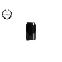 ALUMINIUM DISPOSABLE BEVERAGE/BEER CANS BLACK SKIN WITH LIDS(300 UNITS X 330ML