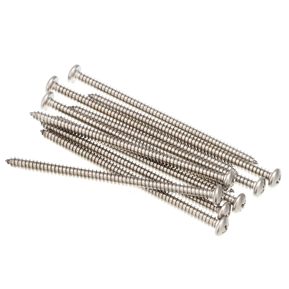 50 pcs M5 self tapping 90 mm 304 stainless steel self tapping screws