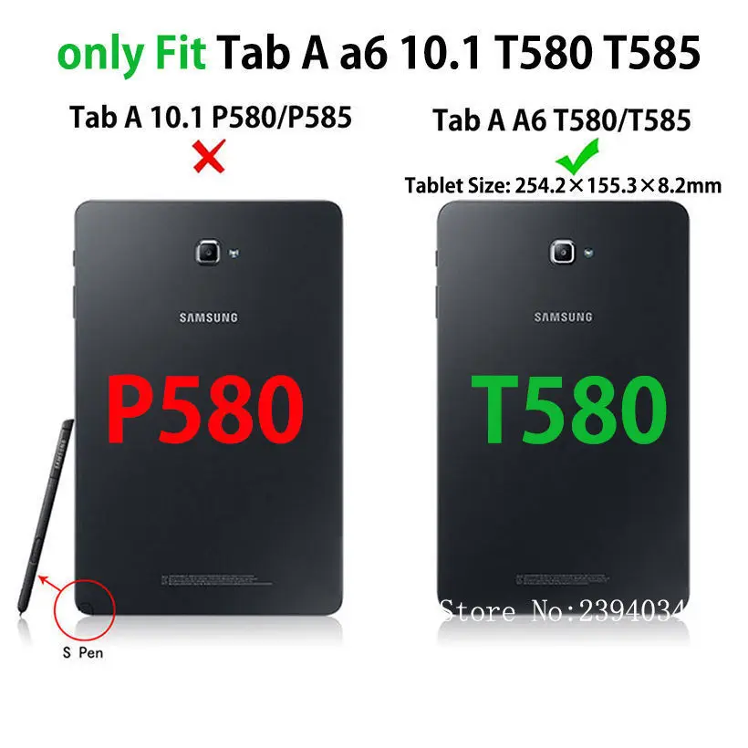 Для samsung Galaxy Tab A A6 10,1 T580 T585 SM-T580 T580N чехол принципиально Tablet Роскошь Бизнес искусственная кожа флип Shell