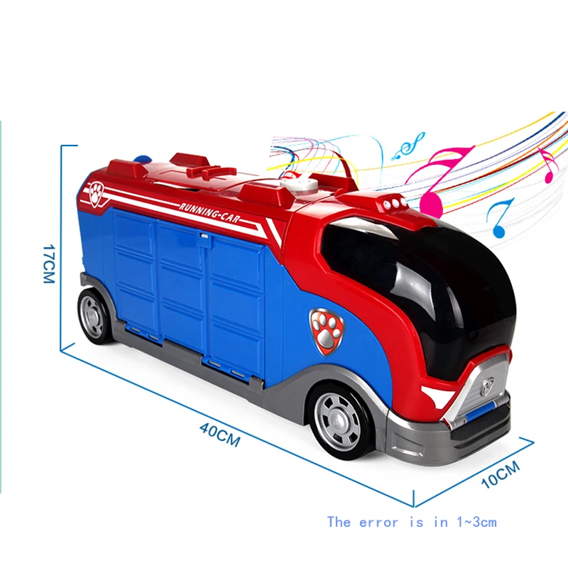Лапа Детская игрушка автобус Райдер капитан отправить три машины в случайном порядке CMB музыкальная модель Pow Patrol ПВХ Фигурки игрушки для