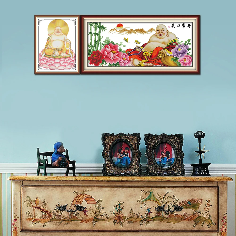 Joy Sunday Buddha Home Decoration R024 (1) (2) все время улыбаясь Maitreya Wealth Honur китайские наборы для
