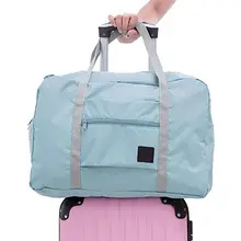 Девичья сумка для выходных, водонепроницаемые Туристические сумки из полиэфира для женщин и мужчин, Большая вместительная складная сумка, упаковка кубиков, багаж