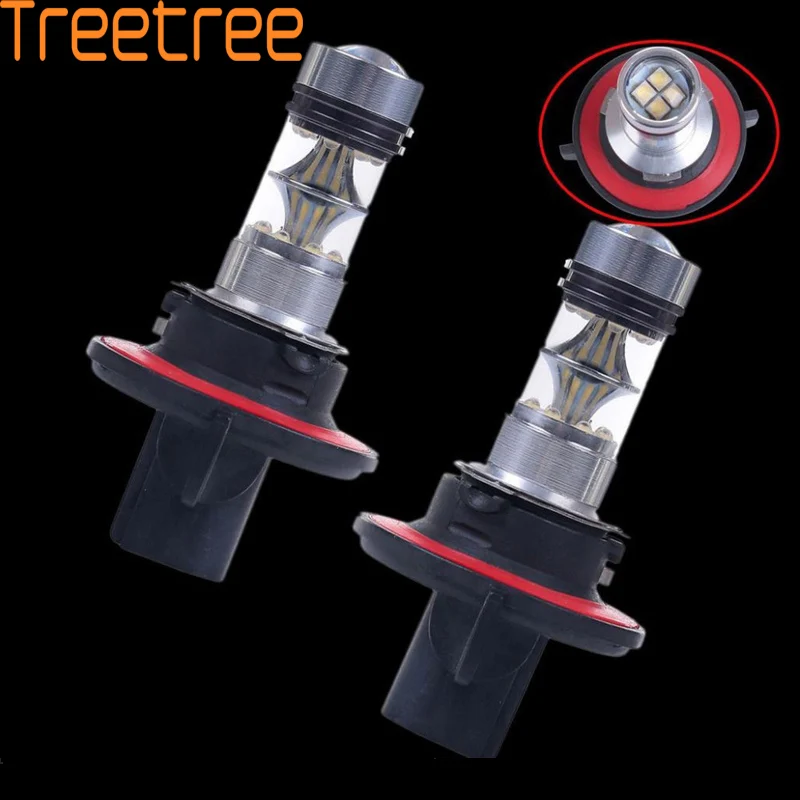 2 pcs/pairs светодиодный фонарь 2323 3030 светодиодный 12 V-24 V светодиодный противотуманный свет 100W H13 9008 Автомобильный светодиодный Противотуманные фары для всех автомобилей 1000LM