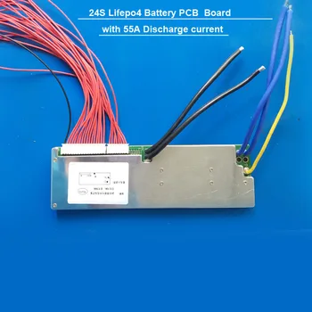 

24S Lifepo4 Battery protection PCB board for 72V or 87.6V electric motorcycle Battery pack with 55A constant discharge current