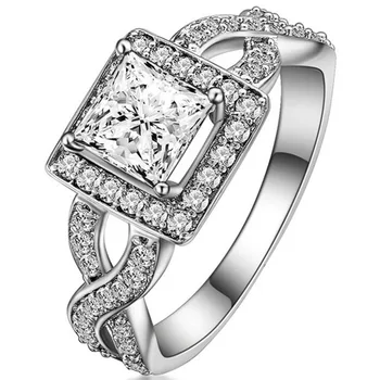 

925 Sterling Silver Ring Engagement Wedding Size 4 5 6 7 8 9 10 11 12 Anniversary Cocktail Statement Infinity Heart