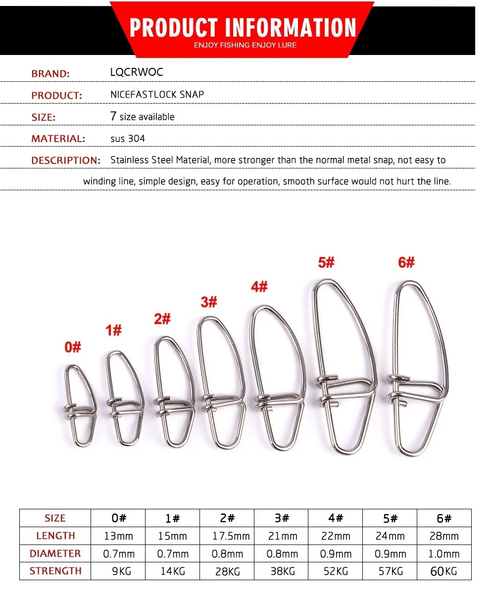 50 шт./пакет Нержавеющая сталь разъем Быстрый защелка Замковая вертлюгом с застежкой безопасности защелки рыболовные приманки инструменты Крюк PESCA grip Swivel металла