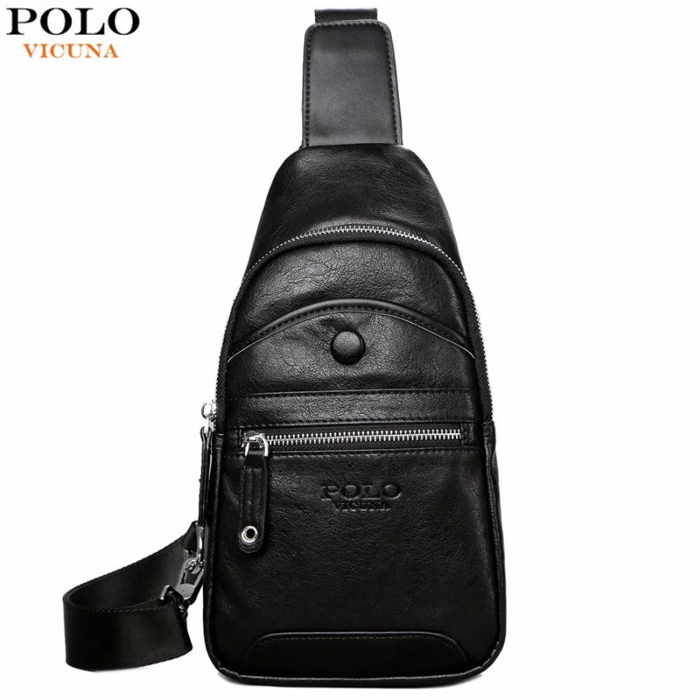 

VICUNA POLO New Arrival Men Vintage Leather Brand Messenger Bag Man High Quality Crossbody Bag Large Capacity Men's Chest Bag