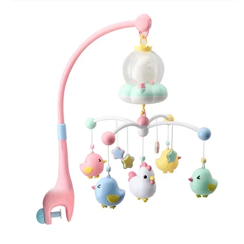 

Baby Crib Mobile with Remote Controll Music Box Night Light Rotate Newborn Sleeping Bed Toys Infant Rattle Hot Sale