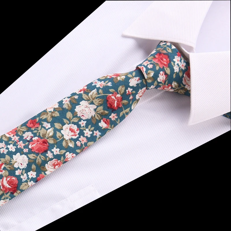 Richight мужские дизайнерские галстуки модные подарки хлопчатобумажная ткань, Повседневное Стиль тенденция маленький цветочный галстук