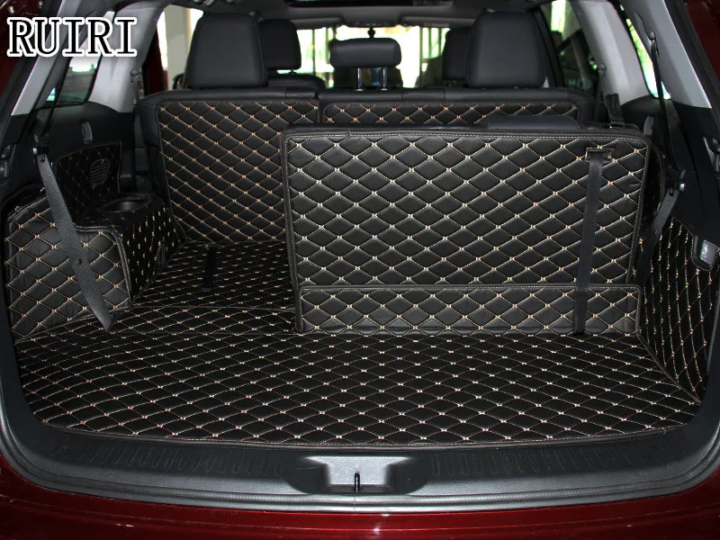 Top quality mats! Full set car trunk mats for Toyota Highlander 7 seats