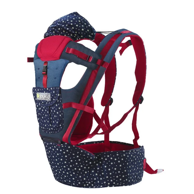 Новинка 360 года, эргорюкзак, удобный детский рюкзак с запахом, хипseat babe, товары для активного отдыха для детей 0-3 лет, кенгуру для младенца - Цвет: blue star