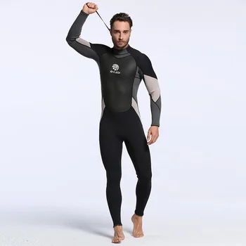 

Men's Spearfishing Wetsuit 3MM Neoprene SCR Superelastic Diving Suit Waterproof Warm Professional Surfing Wetsuits Full Suit