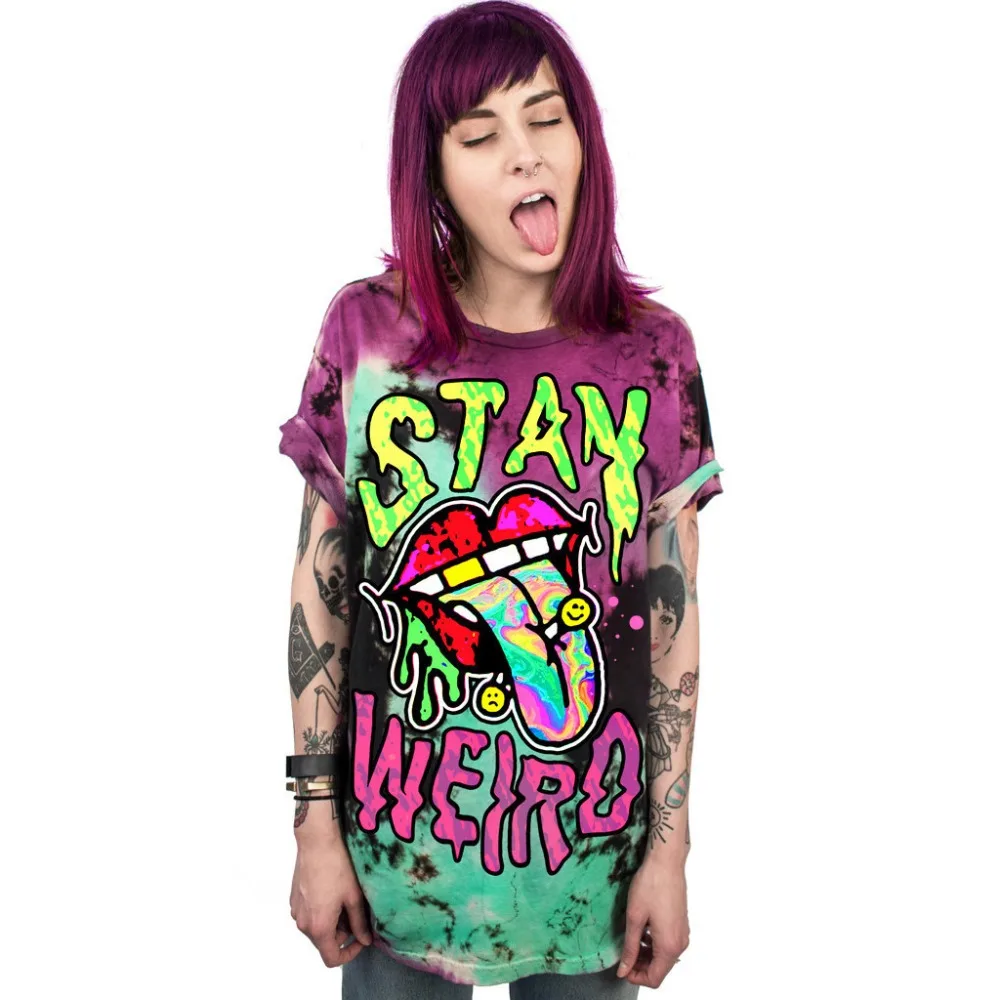 Summer Punk Skull Alien UFO Unicorn Tie Dye 3D Printed Unisex Short Sleeve Loose Men T Shirt Tops Vest Tees Women T-shirt