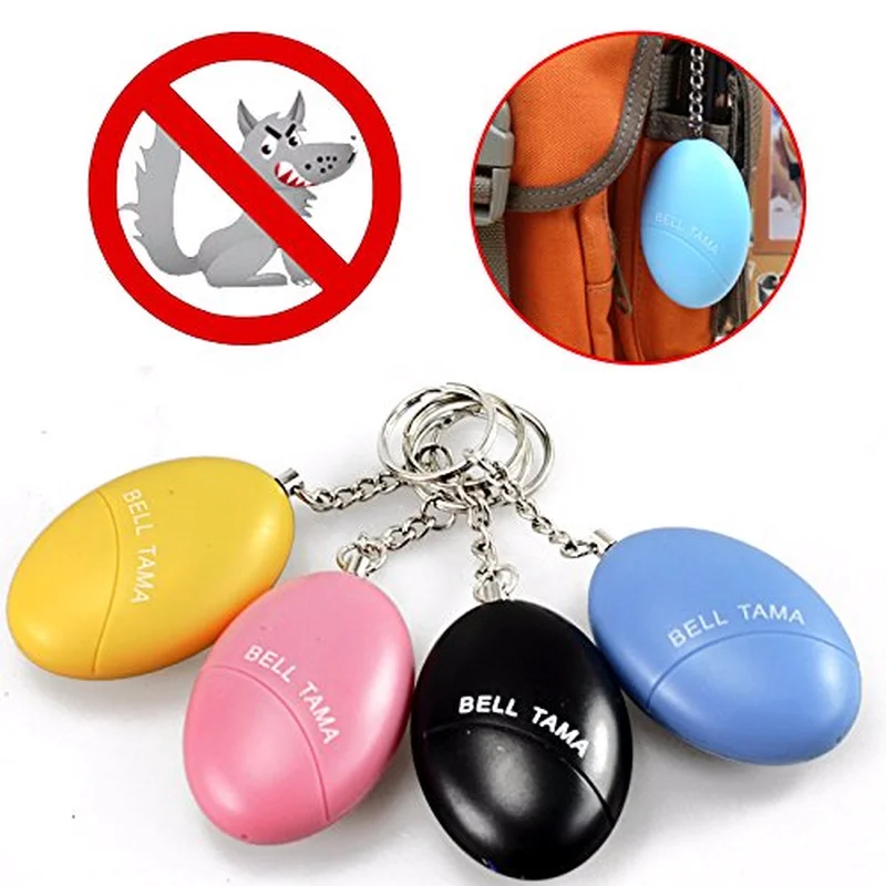 10pcs Self Defense Alarm 120dB Egg Shape Girl Women Security Protect Alert Personal Safety Scream Loud Keychain Emergency Alarm