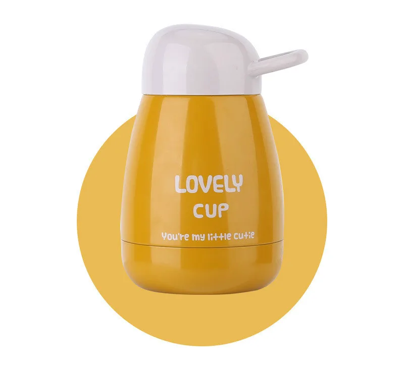 Male and Female Students Portable Cups Simple 304 Stainless Steel Mug Children Small Mini Cute Big Belly Cup Student Gifts