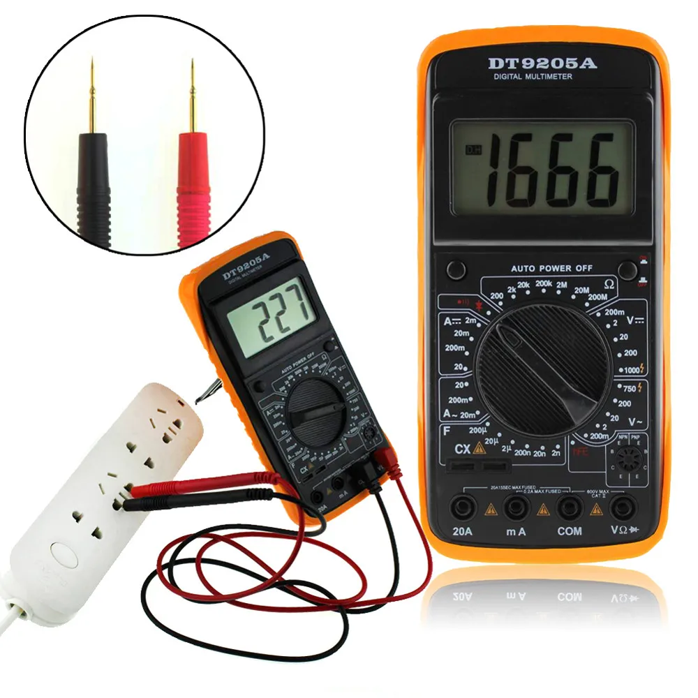 

High Quality 1PC AC / DC LCD Display Auto Professional Electric Handheld Tester Digital Multimeter Meter Ammeter COMS Hot Sale