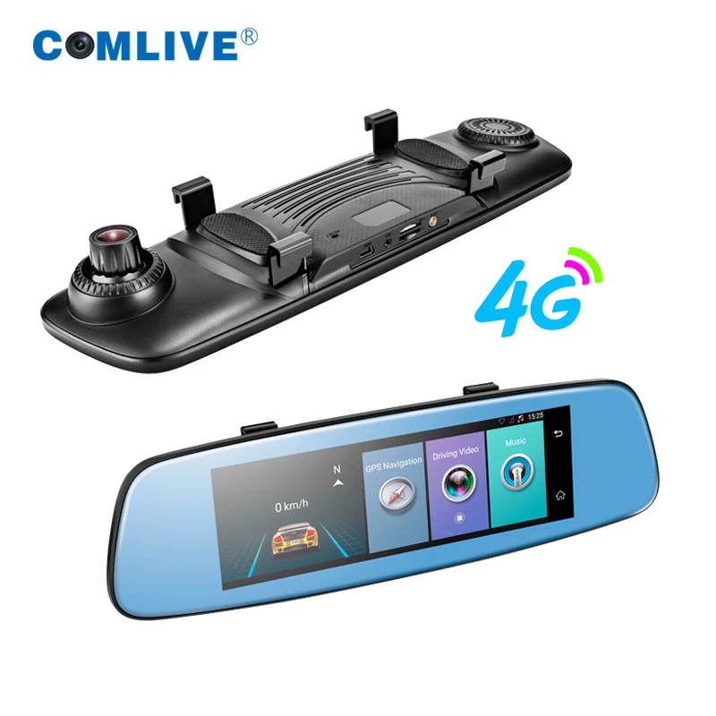 Newest 4G rearview mirror Android 5 0 GPS Navi ADAS car camera 7 84 remote