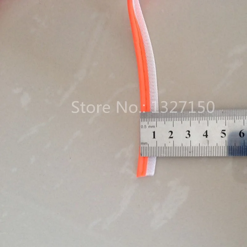 10mmx20m Orange Reflective Piping Fabric Strip Edging Braid Trim Tape Sew On for Clothes Bag Cap Pants