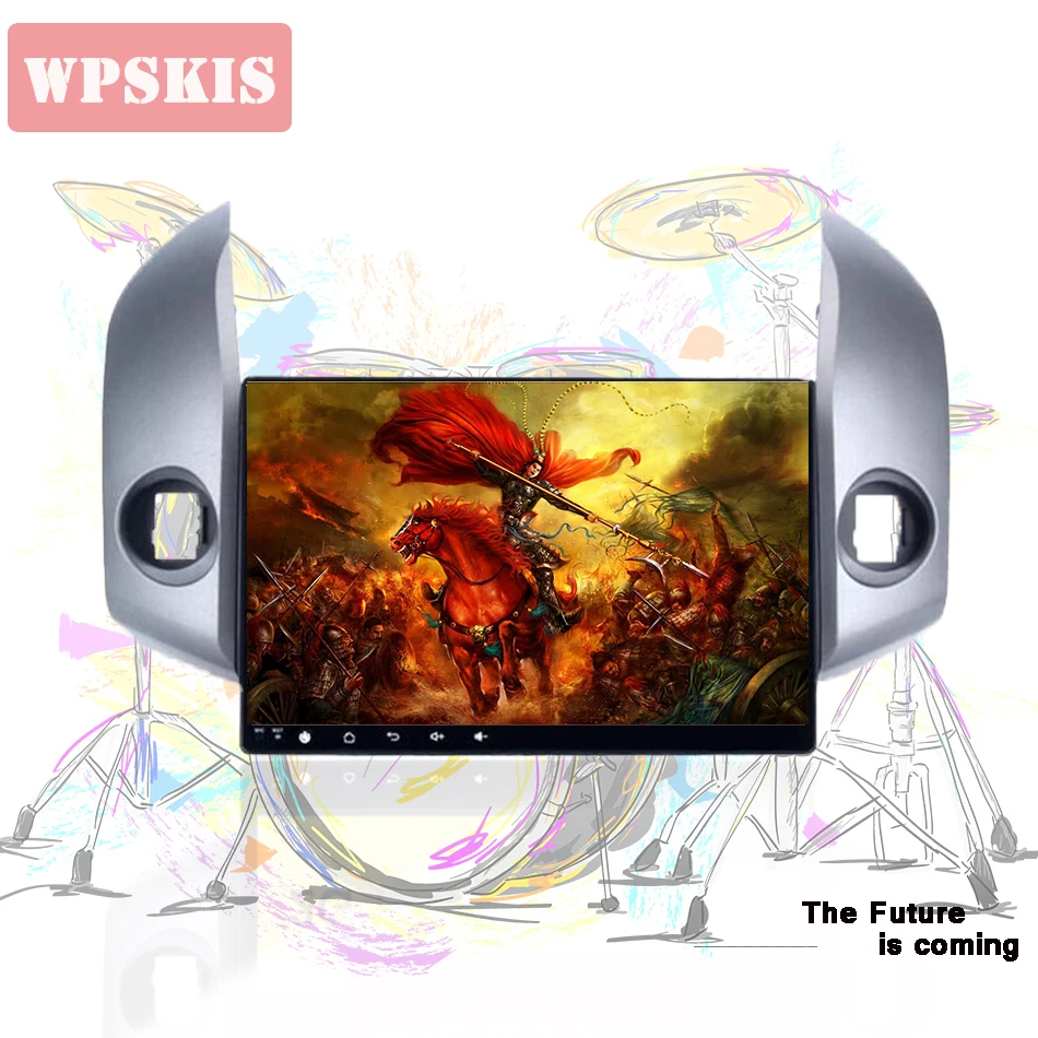 Cheap 1024*600 Android 9.0 car dvd player for Toyota RAV4 Rav 4 2007 2008 2009 2010 2011 2 din 1024*600 gps navigation wifi Head unit 0