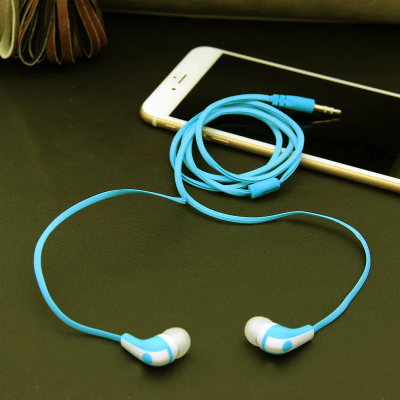 Стильные наушники-вкладыши 3,5 мм стерео наушники вкладыши для iPod iPhone MP3 MP4 смартфон Черный& Синий& Зеленый& Белый - Цвет: Синий
